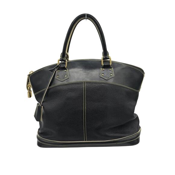 Louis Vuitton Black Leather Suhali Lockit PM Tote Bag*DUST BAG INCLUDED*COA - Picture 1 of 15